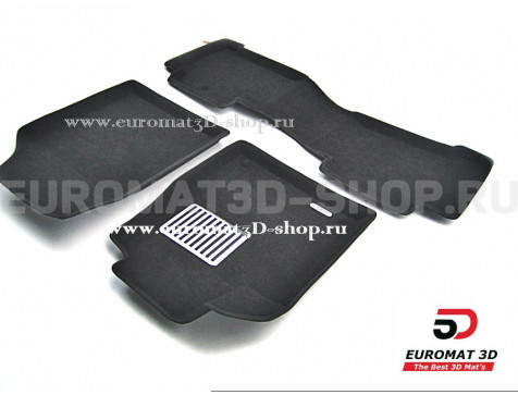 Текстильные 3D коврики Euromat3D Lux в салон для Honda Pilot (2008-2011) № EM3D-002610 Текстильные 3D коврики Euromat3D Lux в салон для Honda Pilot (2008-2011) № EM3D-002610