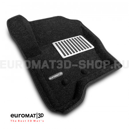 Текстильные 3D коврики Euromat3D Lux в салон для Land Rover Discovery IV (2010-2016) № EM3D-003100