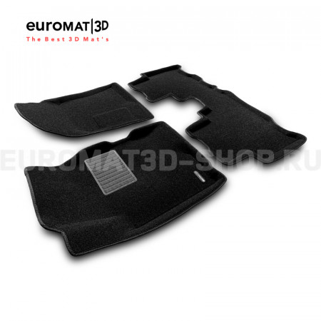 Текстильные 3D коврики Euromat3D Business в салон для Chevrolet Captiva (2006-2014) № EMC3D-001503