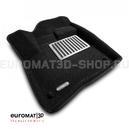 Текстильные 3D коврики Euromat3D Lux в салон для Audi Q7 (2005-2014) № EM3D-001105