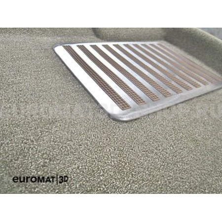 Текстильные 3D коврики Euromat3D Lux в салон для Mercedes A-Class (W176) (2013-2018) № EM3D-003516T Бежевые