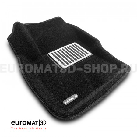 Текстильные 3D коврики Euromat3D Lux в салон для Ford Focus 2 (2005-2011) № EM3D-002214