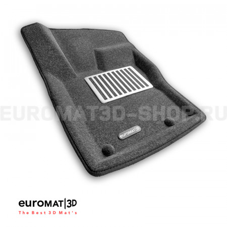 Текстильные 3D коврики Euromat3D Lux в салон для Land Rover Range Rover Velar (2017-) № EM3D-002753G Серые