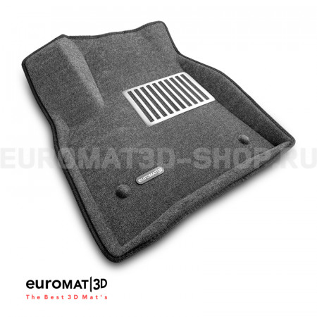 Текстильные 3D коврики Euromat3D Lux в салон для Porsche Cayenne (2002-2009) № EM3D-004100G Серые Текстильные 3D коврики Euromat3D Lux в салон для Porsche Cayenne (2002-2009) № EM3D-004100G Серые