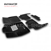 Текстильные 3D коврики Euromat3D Lux в салон для Toyota Land Cruiser 300 (2021-) № EM3D-005109