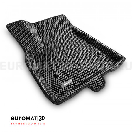 3D коврики Euromat3D EVA в салон для Cadillac XT6 (2021-) № EM3DEVA-001307