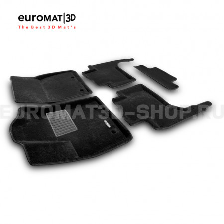 Текстильные 3D коврики Euromat3D Premium в салон для Toyota Land Cruiser 300 (2021-) № EMPR3D-005109