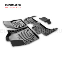 3D коврики Euromat3D Liner в салон для Toyota Land Cruiser 300 (2021-) № EM3DLI-005109