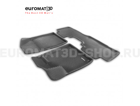 3D коврики Euromat3D EVA в салон для Gac GS8 (2023-) № EM3DEVA-001433