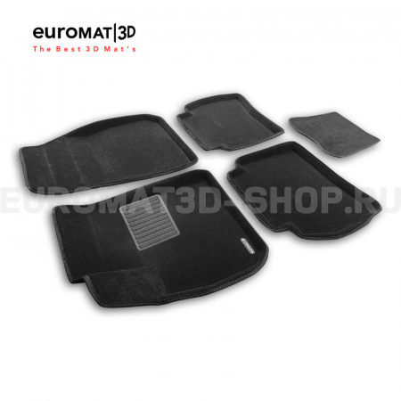 Текстильные 3D коврики Euromat3D Business в салон для Opel Insignia (2017-) № EMC3D-001507