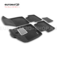 Текстильные 3D коврики Euromat3D Lux в салон для Gac GS4 (2024-) (4WD) № EM3D-001439